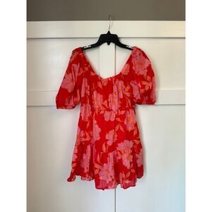 Olivaceous red‎ pink dress size medium nwt